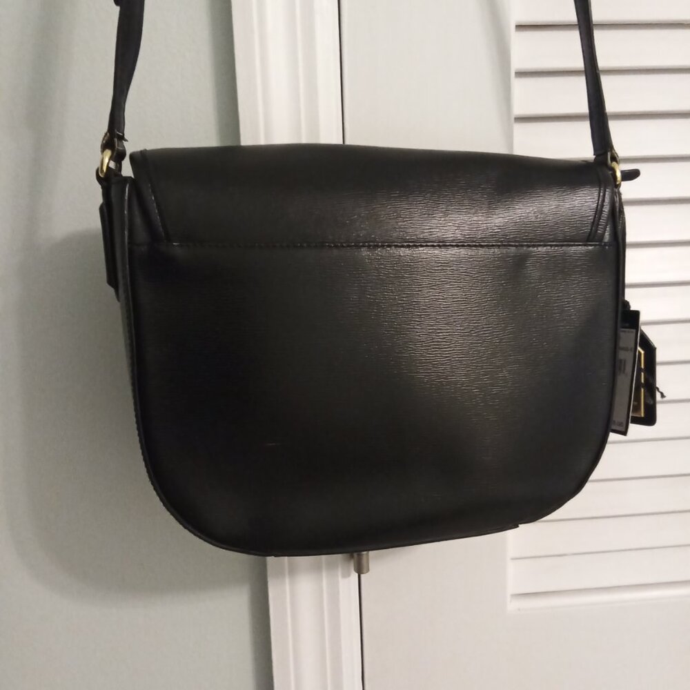 Ralph Lauren Black Crossbody Bag with Gold Details - Picture 3 of 9
